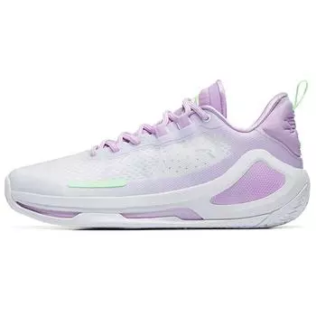 Anta 3 SE Outdoor износостойкие низкие баскетбольные кроссовки мужские белые фиолетовые 112231107-1 44.5
