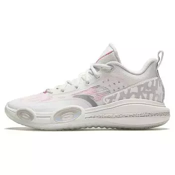 Anta Баскетбольные кроссовки Attack Shock Absorbing Non-Slip Wear-Stick с низким верхом женские кроссовки White 122421109-3 38