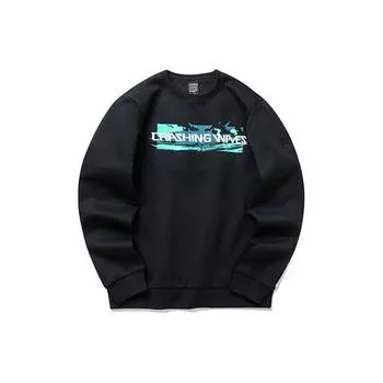 Anta Basketball Series флисовый пуловер с круглым вырезом мужская толстовка черная 152141730-3 XXL