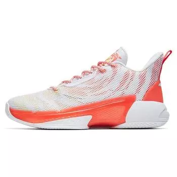 Anta Баскетбольные кроссовки Attack 4 Performance Mid-Top Retro, мужские кроссовки, белые, красные 112231603-5 42.5