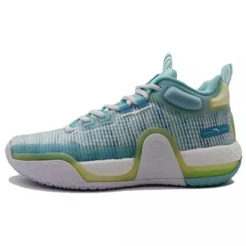 Anta Баскетбольные кроссовки Badass Shock Absorbing Non-Slip Wear Resistance Mid Top Men Basketball Shoes Blue White 112241112-3 45