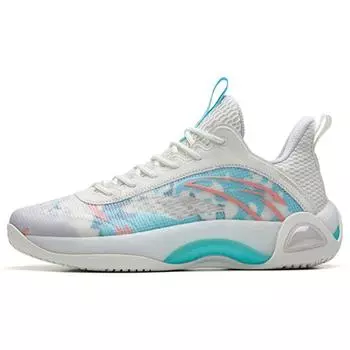 Anta Баскетбольные кроссовки Cement Bubble 2.0 Low мужские кроссовки белые фиолетовые 112231611-2 44.5