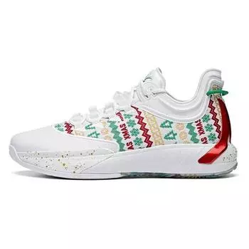 Anta Баскетбольные кроссовки GH1 Gordon Hayward с низким верхом, амортизирующие, нескользящие, износостойкие, мужские, белые, зеленые, красные 112011103-6 39