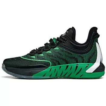 Anta Баскетбольные кроссовки Hayward GH1 Low Slip Resistant Durable Low Top женские кроссовки Black Green 112021103-5 40