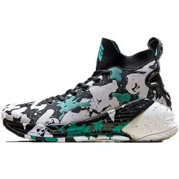 Anta Баскетбольные кроссовки KT4 Klay Thompson High-Top мужские кроссовки черные зеленые 11841101-13 40