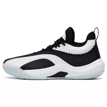 Anta Баскетбольные кроссовки KT Team Shock Absorbing Non-Slip Durable Low-Top мужские кроссовки Black White 112331612-2 39