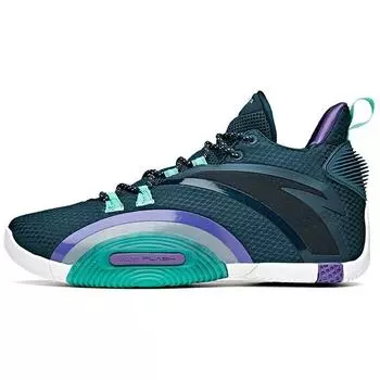 Anta Баскетбольные кроссовки UFO 3 Mesh Low-Top женские кроссовки сине-зелено-белые 112111602-1 44.5