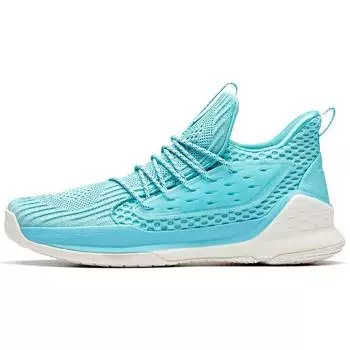 Anta Баскетбольные кроссовки Water Flower 1 Thompson KT Shock Absorbing Non-Slip Wear-Stick с низким верхом для мужчин, синие, белые, 11921690-1 42
