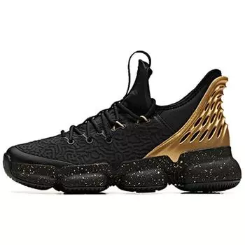 Баскетбольные кроссовки Anta Yukong 2 High-Top, мужские кроссовки, черное золото 91931180-1 39