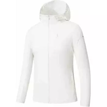 Anta Champion Outdoor Series Однотонная куртка с капюшоном на молнии Удобная Дышащая Женская куртка Кипенно-белый 162520612-2 S