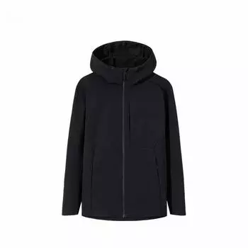 Anta Champion Outdoor Series Однотонная толстовка на молнии с капюшоном Удобная дышащая флисовая теплая спортивная куртка Мужские куртки Базовый черный 152510620-4 S