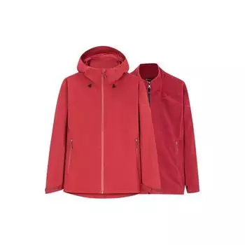 Anta Champion Outdoor Series однотонная тканая теплая куртка повседневный спортивный костюм мужские куртки темно-красные 152410615-3 L