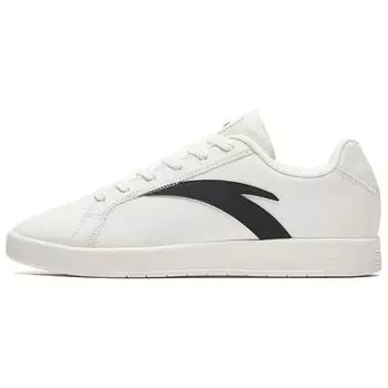 Anta Classic Удобные нескользящие износостойкие низкие кроссовки для скейтбординга для мужчин белые черные 112338062S-3 43