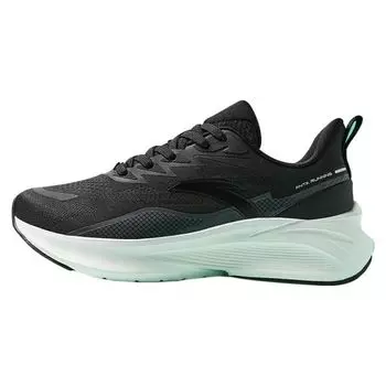 Anta Кроссовки для бега Cloud Tracking Round Toe Lace-Up с низким амортизирующим верхом, женские, черные, серые, 122415522-6 35.5