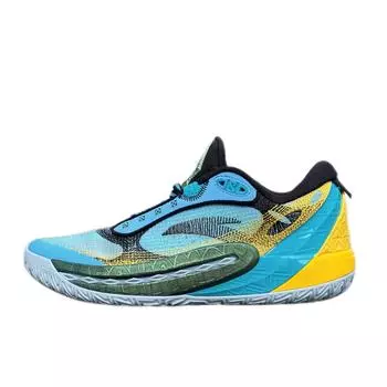 Кроссовки для баскетбола Anta Crazy Tide 6, удобные спортивные, нескользящие, износостойкие, низкие, мужские, синие, 112431106Q-8 44