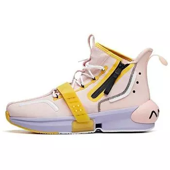 Anta Dragon Ball Super X Buu Collaboration Majin Buu Zipper High-Top Basketball Shoes Мужские кроссовки Pink 112011619-6 45