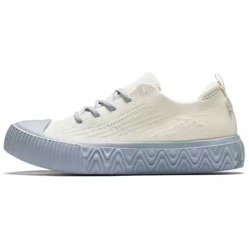 Anta Flyknit Удобные сетчатые прочные дышащие низкие кроссовки женские кроссовки белые синие 122428014-2 35.5
