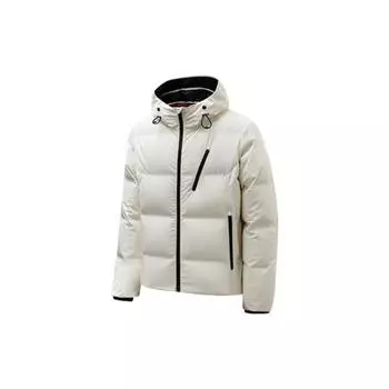 Anta FW22 однотонный напечатанный логотип на молнии теплая куртка-пуховик мужская верхняя одежда белый 152240908-1 M