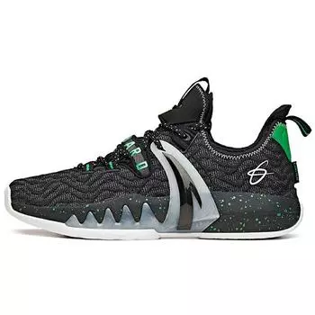 Anta GH2 Away противоскользящие прочные низкие баскетбольные кроссовки мужские кроссовки черные зеленые 112111103-2 44.5