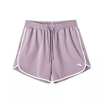 Anta Комплексная серия тренировок Бег Ice Silk Fitness однотонные тренировочные шорты женские шорты пыльно-фиолетовые 962227302-3 XS