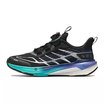 Anta Кроссовки для бега Kids Victory Tough Bounce 2.0, удобные, универсальные, модные, нескользящие, с низким верхом, детские кроссовки, цвет черный, синий 312345502-9 35
