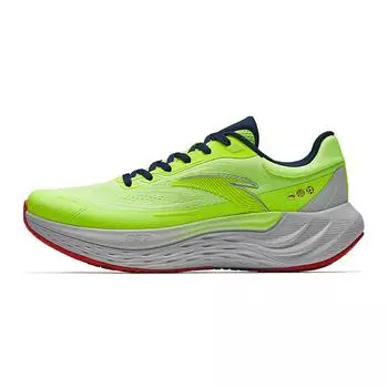 Anta Кроссовки для бега Travel Step PG7 с амортизацией, дышащие, спортивные, низкие, мужские, флуоресцентно-зеленые, песочно-серые 112435546-10 40