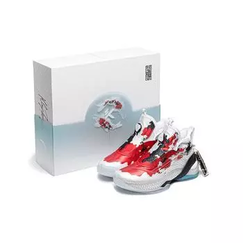 Anta KT7 Thompson 7-е поколение Технология азота Износостойкие Нескользящие Высокие баскетбольные кроссовки Мужские кроссовки Черный Белый Красный 112211101-7 39