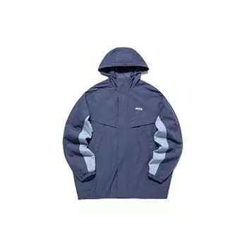 Anta Life Series Свободный логотип Повседневная ветрозащитная теплая куртка с капюшоном Мужская верхняя одежда Светло-чернильный синий 952148640-2 XL