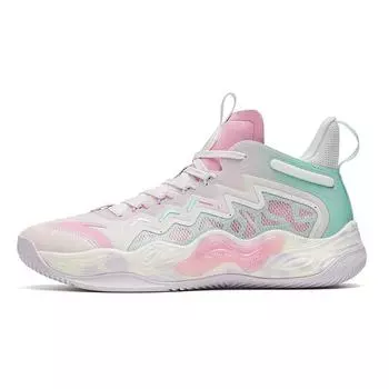 Anta Баскетбольные кроссовки Magic Cement Shock Absorbing Non-Slip Wear-Stick с низким верхом, мужские кроссовки Pink 912321610S-3 44.5