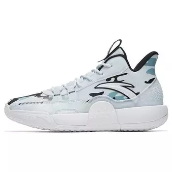 Anta Нескользящие дышащие баскетбольные кроссовки Rebound Mid-Top мужские кроссовки Blue Teal 112241602-8 43