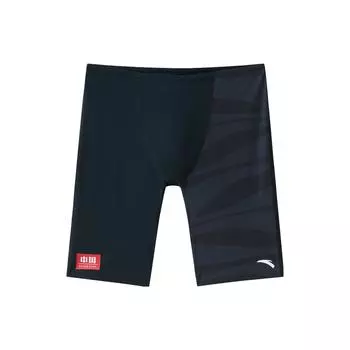 Anta Однотонные облегающие шорты для плавания со средней посадкой, мужские купальные костюмы, черные 1823531457-1 M
