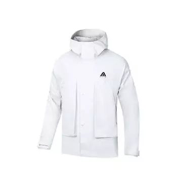 Anta Outdoor Breathable Hooded Свободная однотонная куртка для мужчин, песочно-серая 952437608-2 S
