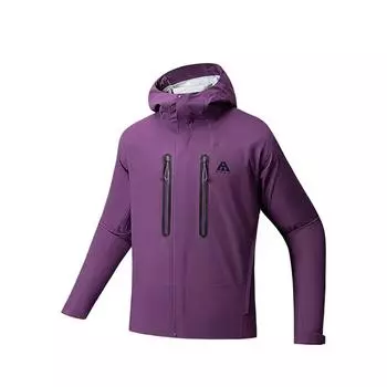 Anta Outdoor Series Простая куртка с жестким верхом, универсального свободного кроя, с капюшоном, однотонная, с защитой от УФ-лучей, дышащая, ветрозащитная, водонепроницаемая 952536601-6 S