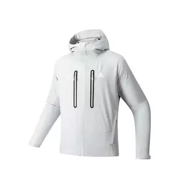 Anta Outdoor Series Простая однотонная куртка с жестким верхом, универсального свободного кроя, с капюшоном, водонепроницаемая, устойчивая к УФ-излучению, дышащая, ветрозащитная, 952536601-5 S