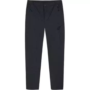 Anta Outdoor Series Прямые штаны со шнуровкой и средней посадкой, дышащие трикотажные спортивные брюки для мужчин, базовые, черные 152430515-3 L