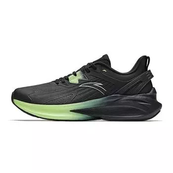 Anta Poison Dart 5 Удобные Универсальные Нескользящие Прочные Низкие Повседневные Кроссовки для Бега Мужские кроссовки Черный Зеленый 912415552-8 44