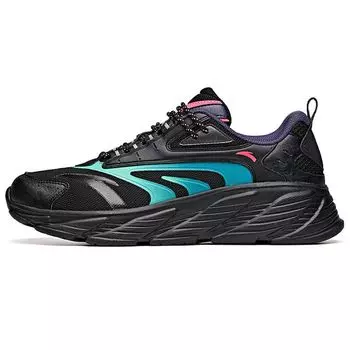 Anta Кроссовки для бега City Trace Low Top, мужские кроссовки, черные, зеленые, синие 912035558-3 42