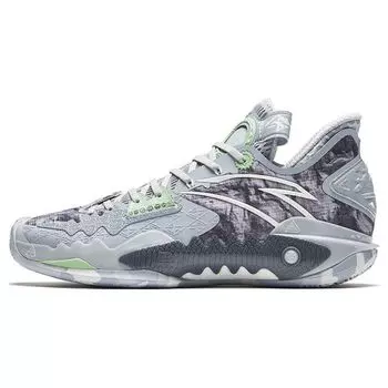 Anta Shock Wave 5 Kyrie Irving Wake-Up Мужские кроссовки Серо-Зеленый 112341106-1 41