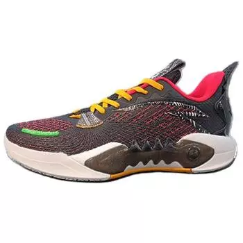Anta Shock Wave 5 Team V2 черные красные мужские кроссовки 112421606S-4 44.5