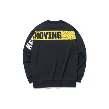 Anta Спортивная толстовка с круглым вырезом и принтом в виде букв Lifestyle Series, мужская толстовка черного цвета 152138716-3 M