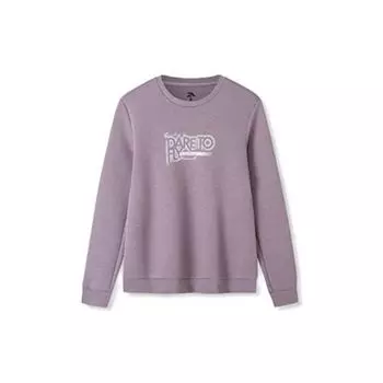 Anta Спортивная толстовка с круглым вырезом Training Series Letter Print, женская толстовка Dusty-Purple 162217704-3 M