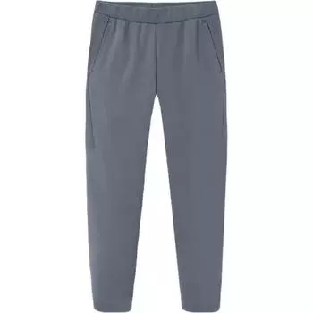 Anta Спортивные штаны Champion All-Weather Series, однотонные, средней посадки, с манжетами, из флиса, трикотажные, мужские, цвета асфальта и серого 152340310-2 L