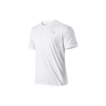 Anta SS22 Ice Magic дышащая однотонная спортивная футболка с круглым вырезом мужская белая 952225104-2 XL