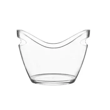 Anti-fall Wine Chilling Bucket 4/8/12L Champagne Bottles Ice Cooler Transparent Ice Bucket Party 4L