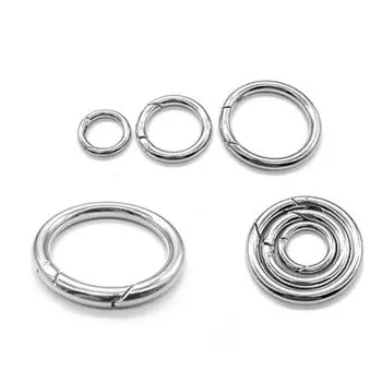 Anti-lost Outdoor Key Chain Round Ring Clip Hook Camping Circle Buckle Backpack 1