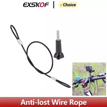 Anti-lost Safety Steel Tether Lanyard For GoPro Hero 13 12 11 10 9 8 Insta360 X4 X2 X3 DJI Osmo Action 5 4 3 Camera Accessories