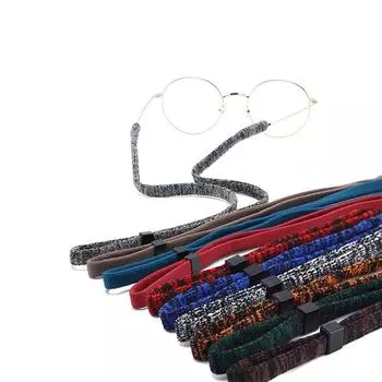 Anti-Slip Glasses String Neck Cord Retainer Glass Rope Sunglass Holder Eyeglasses Chain чёрный/синий
