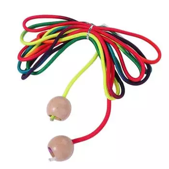 Anti-Slip Rainbow Long Rope Outdoor Fun Workout Gym Group Skipping Rope Exercise Ball Handle 5m Jump Rope School Sports