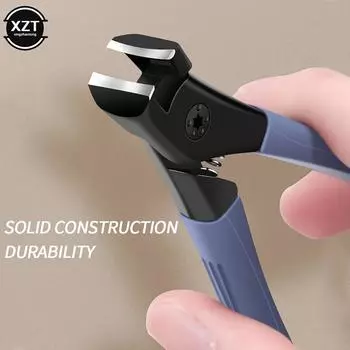 Anti-splash Nail Thick Clippers Hard Nail Special Nail Clipper Single Nail Clippers Large Size Household Toes Nail Clippers Tool зелёный