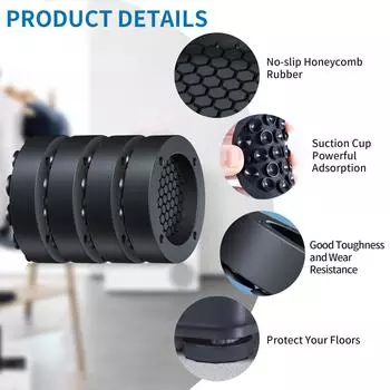 Anti vibration Mat For Mashing Machine Pads Raiser Heavy Duty Anti Vibration Foot Slip Mat Floor Protector Furniture Leg Cover